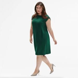 MM LAFLEUR The Sarah Dress Crepe Viridian Green Sz 2X {R37}